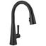 Lenta Single-Handle Pulldown Kitchen Faucet (Matte Black), 19802Z-BL-DST