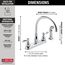Windemere 2 Handle Kitchen Faucet (Chrome), 21996LF