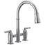 Broderick 2 Handle Pulldown Bridge Kitchen Faucet (Arctic Stainless), 2390L-AR-DST