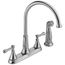 Cassidy 2 Handle Kitchen Faucet w/ Spray (Arctic Stainless), 2497LF-AR