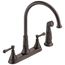 Cassidy 2 Handle Kitchen Faucet w/ Spray (Venetian Bronze), 2497LF-RB