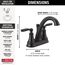 2532LF-BLMPU Woodhurst 2 Handle Centerset Bathroom Faucet (Matte Black)