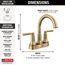 Saylor 2 Handle Centerset Bathroom Faucet (Champagne Bronze), 2535-CZMPU-DST