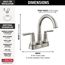 2535-SSMPU-DST Saylor 2 Handle Centerset Bathroom Faucet (Stainless)