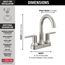 Trinsic 2 Handle Centerset Bathroom Faucet (Stainless), 2559-SSMPU-DST