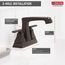 Ashlyn 2 Handle Centerset Bathroom Faucet (Venetian Bronze), 2564-RBMPU-DST