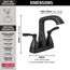 Stryke Centerset Bathroom Faucet (Matte Black), 25776-BLMPU-DST