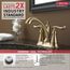 Linden 2 Handle Centerset Bathroom Faucet (Champagne Bronze), 2594-CZMPU-DST