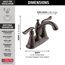 Linden 2 Handle Centerset Bathroom Faucet (Venetian Bronze), 2594-RBMPU-DST