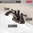 Haywood 2 Handle Centerset Bathroom Faucet (Venetian Bronze), 25999LF-RB