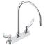 Commercial 26C3 2 Handle 8" Cast Deck Mount Faucet (Chrome), 26C3934-R7
