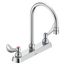 2 Handle 8" Cast Deck Mount Faucet (Chrome), 26C3944
