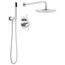 Monitor 14 Series Shower w/ Round Raincan, Hand Shower & Rough Valve, 342702 (Chrome)