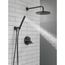 Monitor 14 Series Shower w/ Round Raincan, Hand Shower & Rough Valve, 342702-BL (Matte Black)