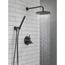 Monitor 14 Series Shower w/ Round Raincan, Hand Shower & Rough Valve, 342702-BL (Matte Black)