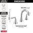 Kayra 2 Handle Widespread Bathroom Faucet (Chrome), 3533LF-MPU