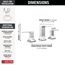 Velum Two Handle Widespread Bathroom Faucet, 3539LF-MPU (Chrome)