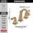 Dryden 2 Handle Widespread Bathroom Faucet (Champagne Bronze), 3551-CZMPU-DST