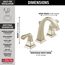 Dryden 2 Handle Widespread Bathroom Faucet (Polished Nickel), 3551-PNMPU-DST