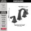 Dryden 2 Handle Widespread Bathroom Faucet (Venetian Bronze), 3551-RBMPU-DST