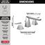 Trillian 2 Handle Widespread Bathroom Faucet (Lumicoat Chrome), 35543-PR-MPU-DST