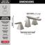 Trillian 2 Handle Widespread Bathroom Faucet (Lumicoat Stainless), 35543-SS-PR-MPU-DST