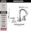 Trillian Two Handle Widespread Bathroom Faucet, 1.2 GPM (Lumicoat Chrome), 35546-PR-MPU-DST