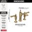 Dorval 2 Handle Widespread Bathroom Faucet (Champagne Bronze), 3556-CZMPU-DST
