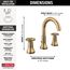 Trinsic 2 Handle Widespread Bathroom Faucet (Champagne Bronze), 3558-CZMPU-DST