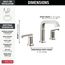 Tetra 2 Handle Widespread Bathroom Faucet (Lumicoat Stainless), 35589-SS-PR-DST
