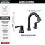 Trinsic Two Handle Widespread Pull Down Bathroom Faucet, 1.2 GPM (Matte Black), 3559-BLPD-DST