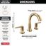 Trinsic Two Handle Widespread Pull Down Bathroom Faucet, 1.2 GPM (Champagne Bronze), 3559-CZPD-DST