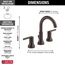 Trinsic 2 Handle Widespread Bathroom Faucet (Venetian Bronze), 3559-RBMPU-DST