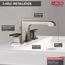 Ara 2 Handle Widespread Bathroom Faucet (Stainless), 3567-SSMPU-DST