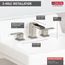 Ara 2 Handle Widespread Channel Bathroom Faucet (Chrome), 3568LF-MPU