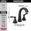 35775-BLMPU-DST Stryke Widespread Bathroom Faucet (Matte Black)