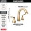Stryke Two Handle Widespread Pull Down Bathroom Faucet, 1.2 GPM (Lumicoat Champagne Bronze), 35775-CZPD-PR-DST