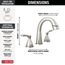Stryke Two Handle Widespread Pull Down Bathroom Faucet, 1.2 GPM (Lumicoat Stainless), 35775-SSPD-PR-DST