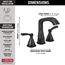 35776-BLMPU-DST Stryke Widespread Bathroom Faucet (Matte Black)