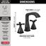357766-BLMPU-DST Stryke Widespread Bathroom Faucet (Matte Black)