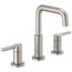 35849LF-SS Nicoli 2 Handle Widespread Bathroom Faucet (Stainless)