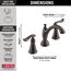 Linden 2 Handle Widespread Bathroom Faucet (Venetian Bronze), 3594-RBMPU-DST