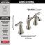 Linden 2 Handle Widespread Bathroom Faucet (Stainless), 3594-SSMPU-DST