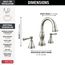 Cassidy Two Handle Widespread Pull Down Bathroom Faucet, 1.2 GPM (Stainless), 3597-SSPD-DST