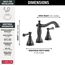 Cassidy 2 Handle Widespread Bathroom Faucet (Venetian Bronze), 3597LF-RBMPU