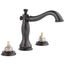 Cassidy 2 Handle Widespread Bathroom Faucet, Less Handles (Venetian Bronze), 3597LF-RBMPU-LHP