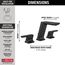 Pivotal 2 Handle Widespread Bathroom Faucet (Matte Black), 3599LF-BLMPU