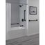 Pivotal 42" Angular Modern Decorative ADA Grab Bar (Matte Black), 41942-BL
