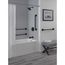 Pivotal 42" Angular Modern Decorative ADA Grab Bar (Matte Black), 41942-BL