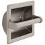 Brass Recessed Paper Holder w/ Brass Roller (Satin Nickel), 45072-SN